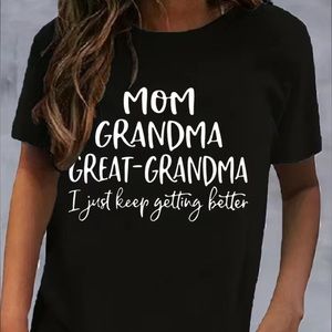 Mom grandma great grandma shirt sz xl black